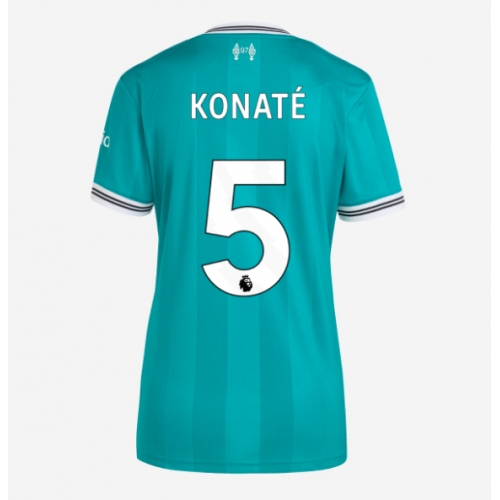 Billige Fotballdrakt Liverpool Ibrahima Konate #5 Replika Tredjedrakt Dame 2025-26 Kortermet Billige Fotballdrakt Liverpool Ibrahima Konate #5 Replika Tredjedrakt Dame 2025-26 Kortermet